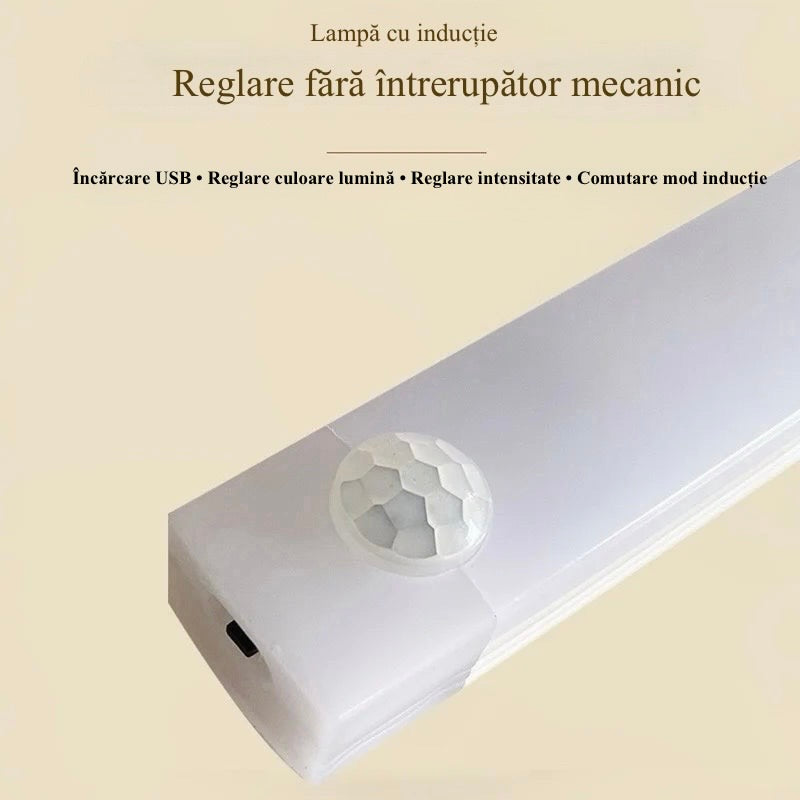 Lumină LED Wireless Reîncărcabilă cu Senzor de Mișcare pentru Dulap